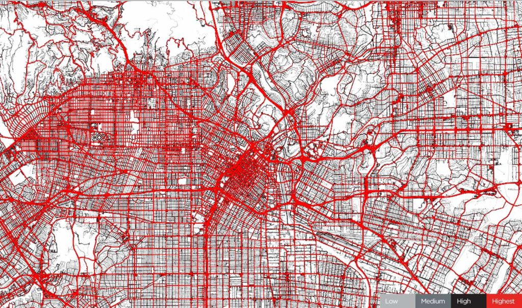 TomTom LA Traffic before COVID-19