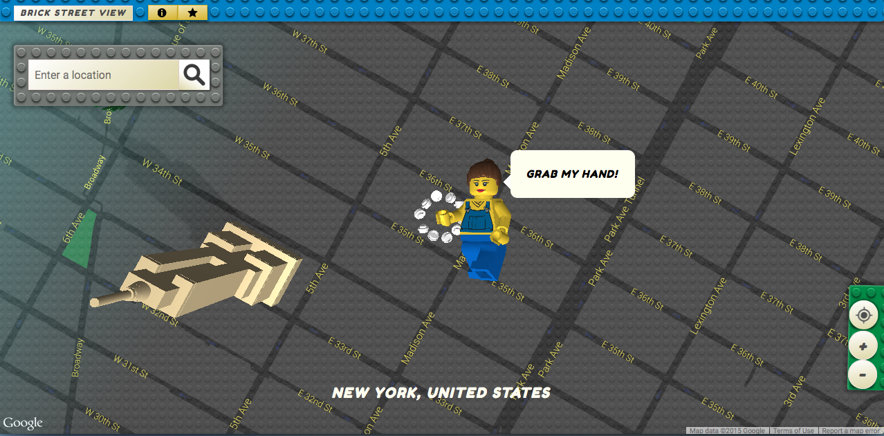 Lego google maps sale