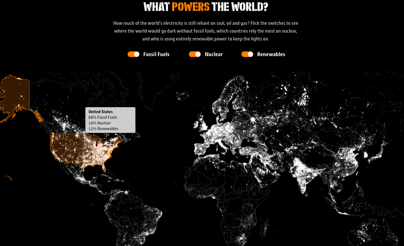 Energy around the world Geoawesomeness