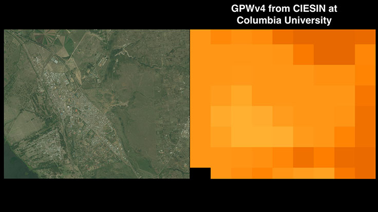 Facebook population density map old Geoawesomeness