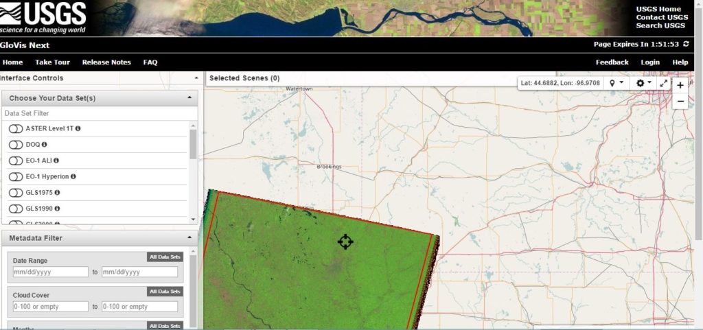 Free Remote Sensing Data - USGS