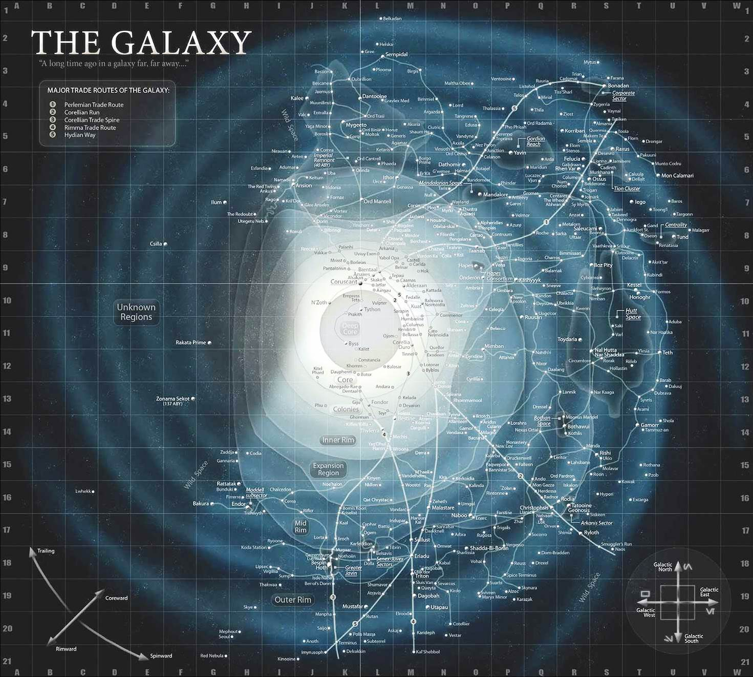 Top 10 maps - Galaxy Map 2009 The Essential Atlas Star Wars