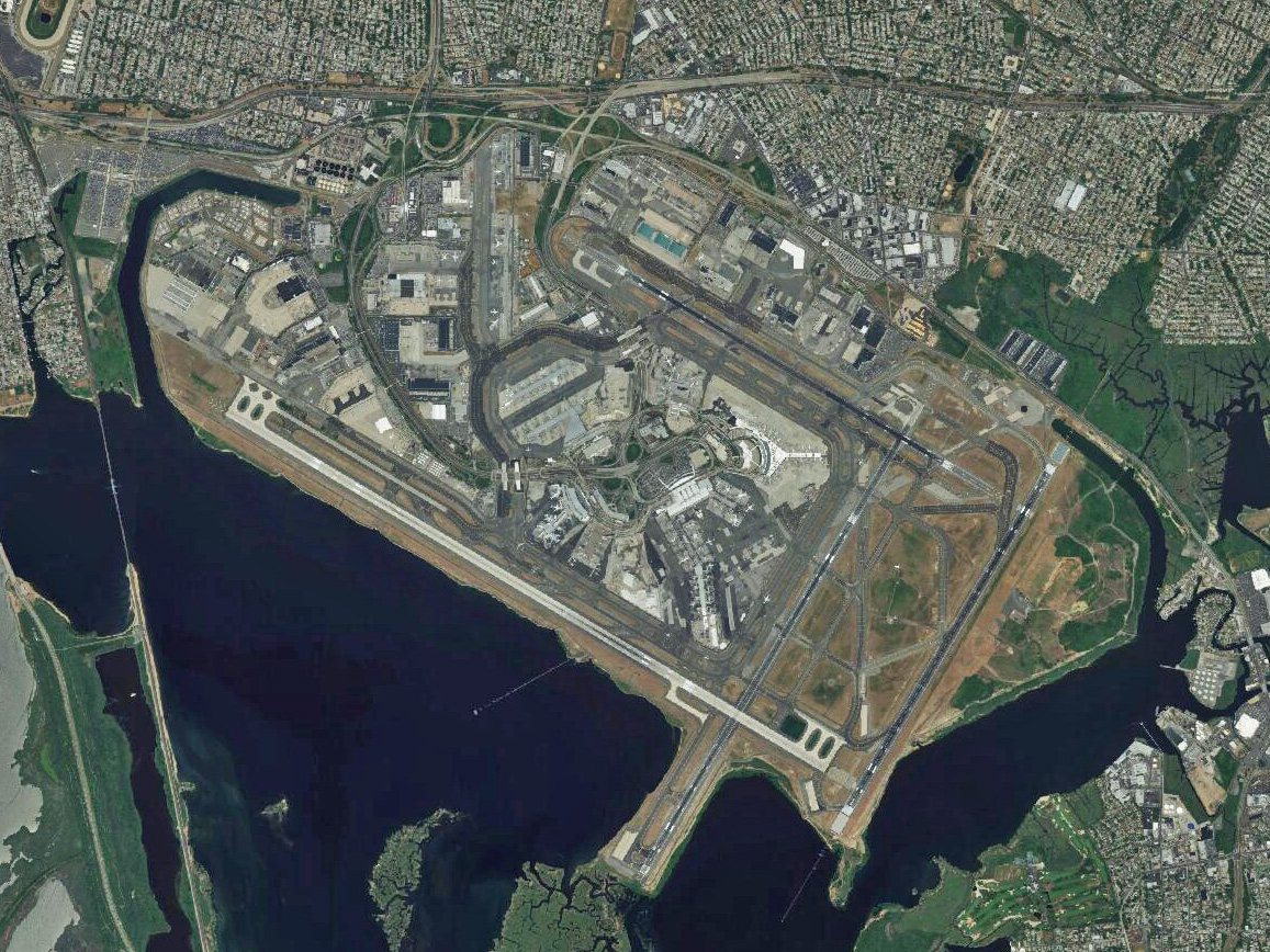 The world's 15 busiest airports on satellite images