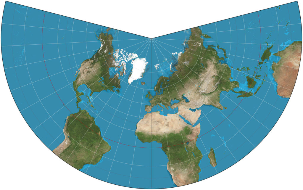 The real size of the world