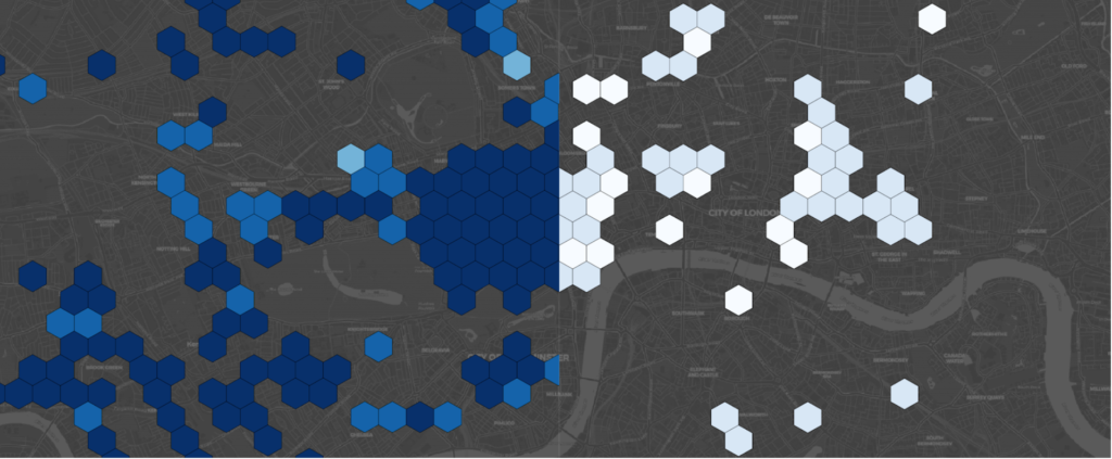 London Retail Occupancy Index Map