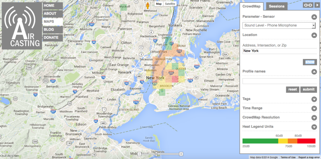 AirCasting global map