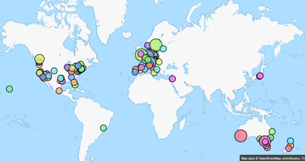 TRAVIC - All feeds map