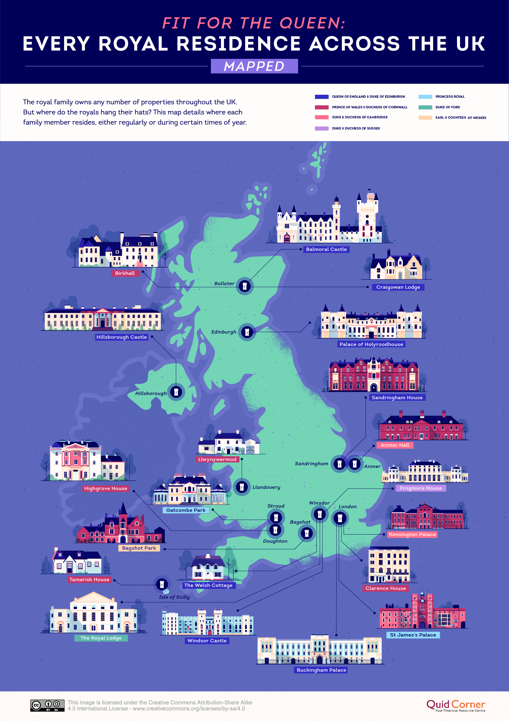 Top maps and charts that explain Queen Elizabeth II