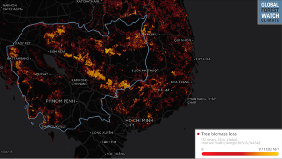 Impact of greenhouse gas on climate change