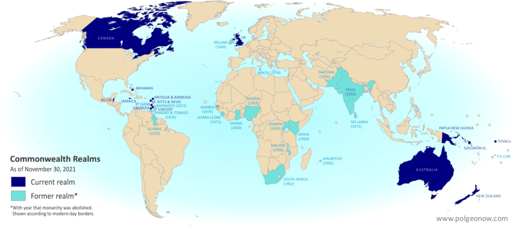 Top maps and charts that explain Queen Elizabeth II