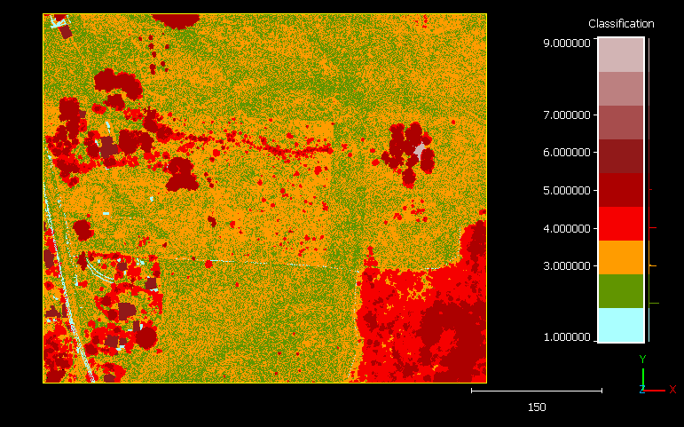 Landslide monitoring - classification map