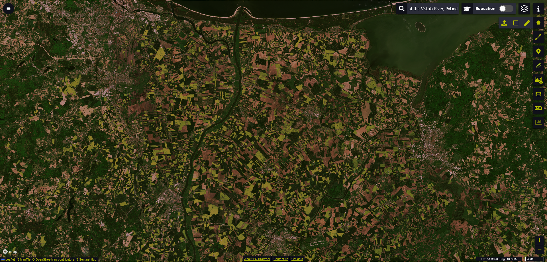 How Does A Sentinel-2 See The Blooming Earth - rapeseed fields