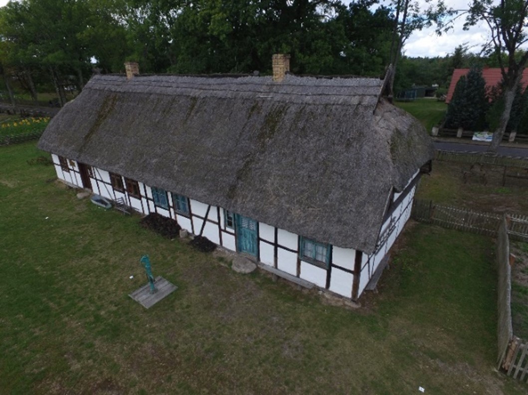 Case study, one of 122 images of a historic cottage, in Poland