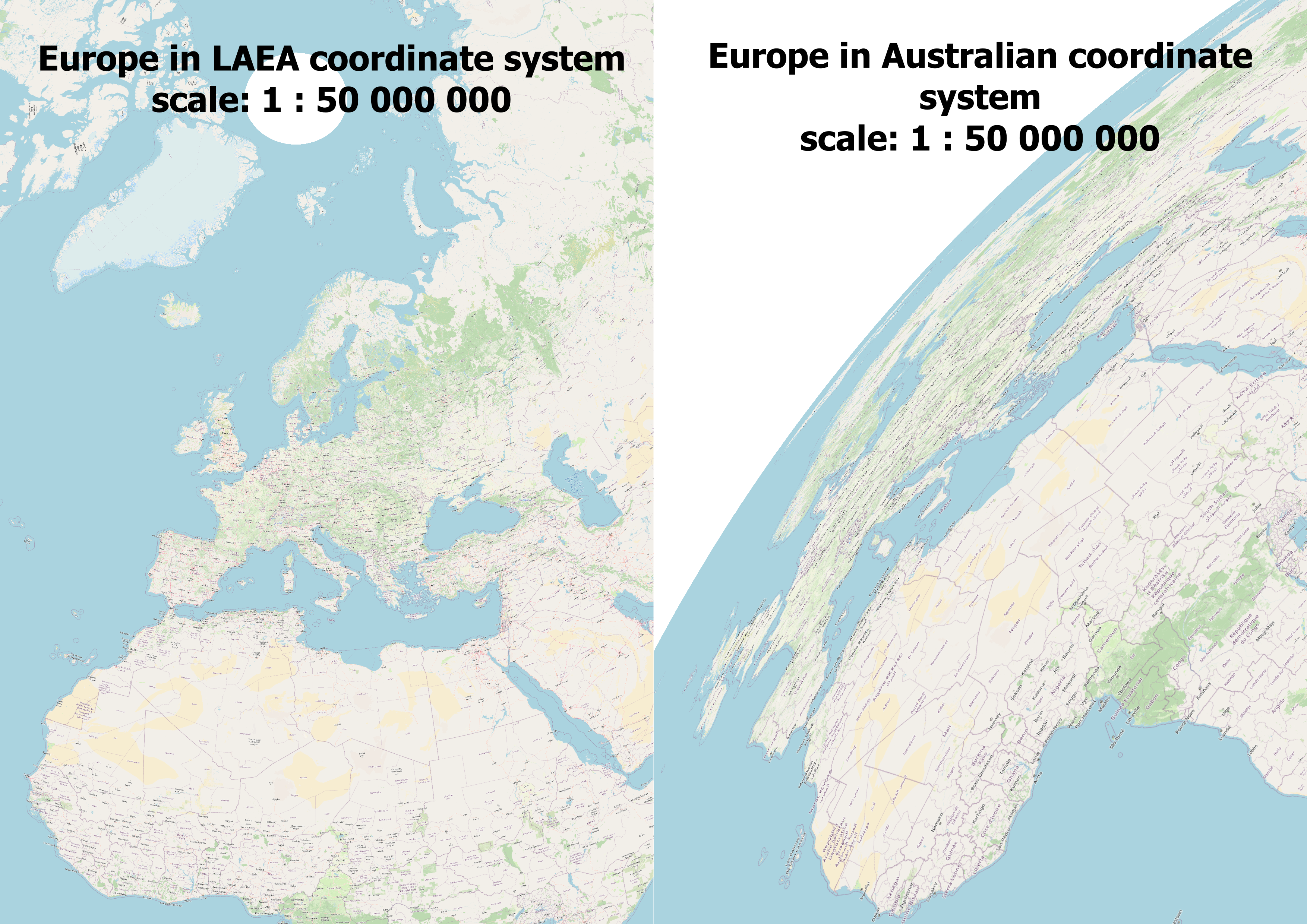 Example of using the wrong coordinate system