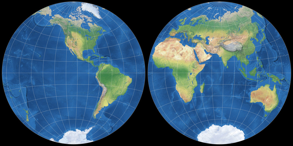 Lambert Azimuthal Equal-Area Projection.