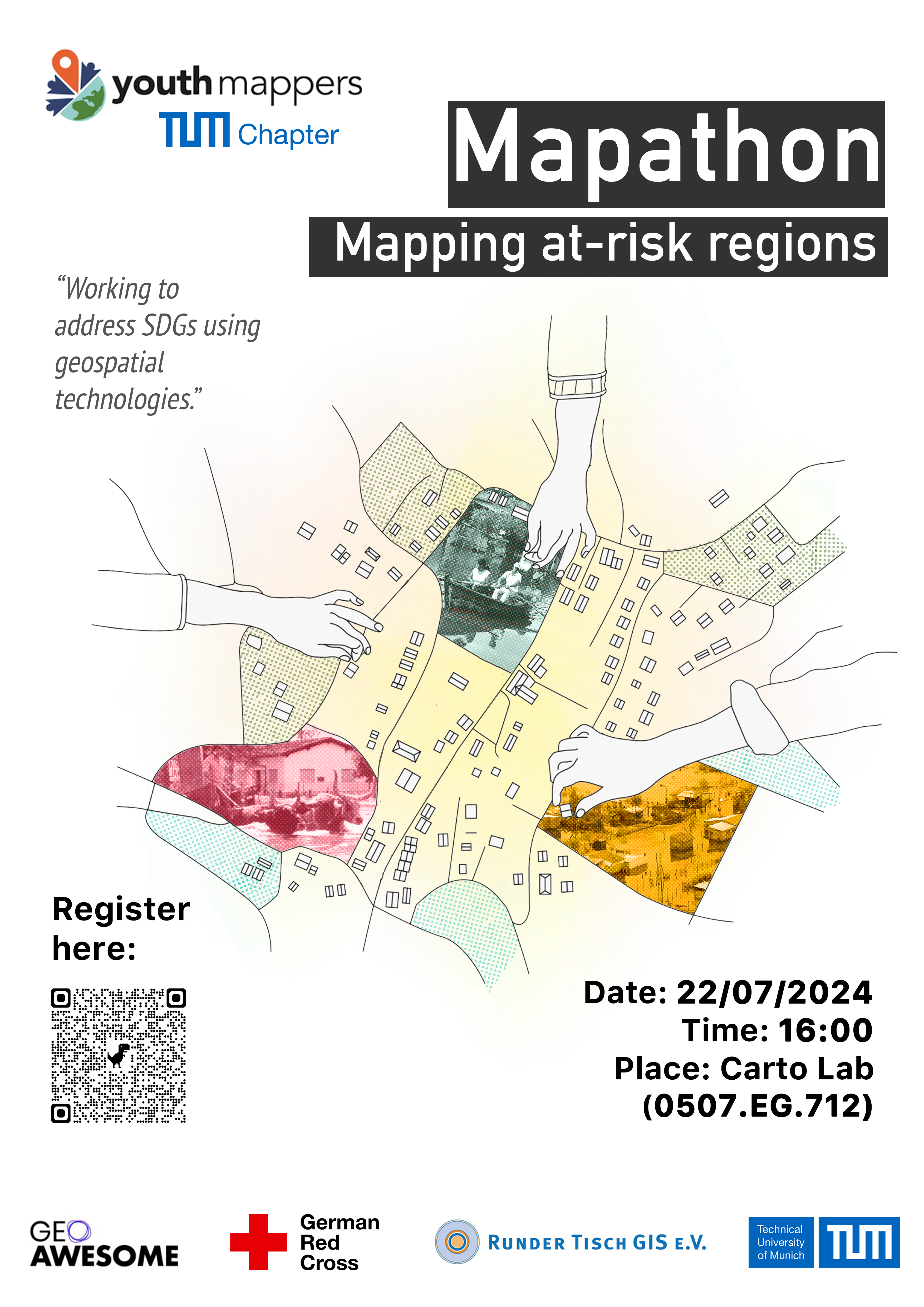 Mapathon @ TU Munich: Mapping At-Risk Regions with Awesome Mappers