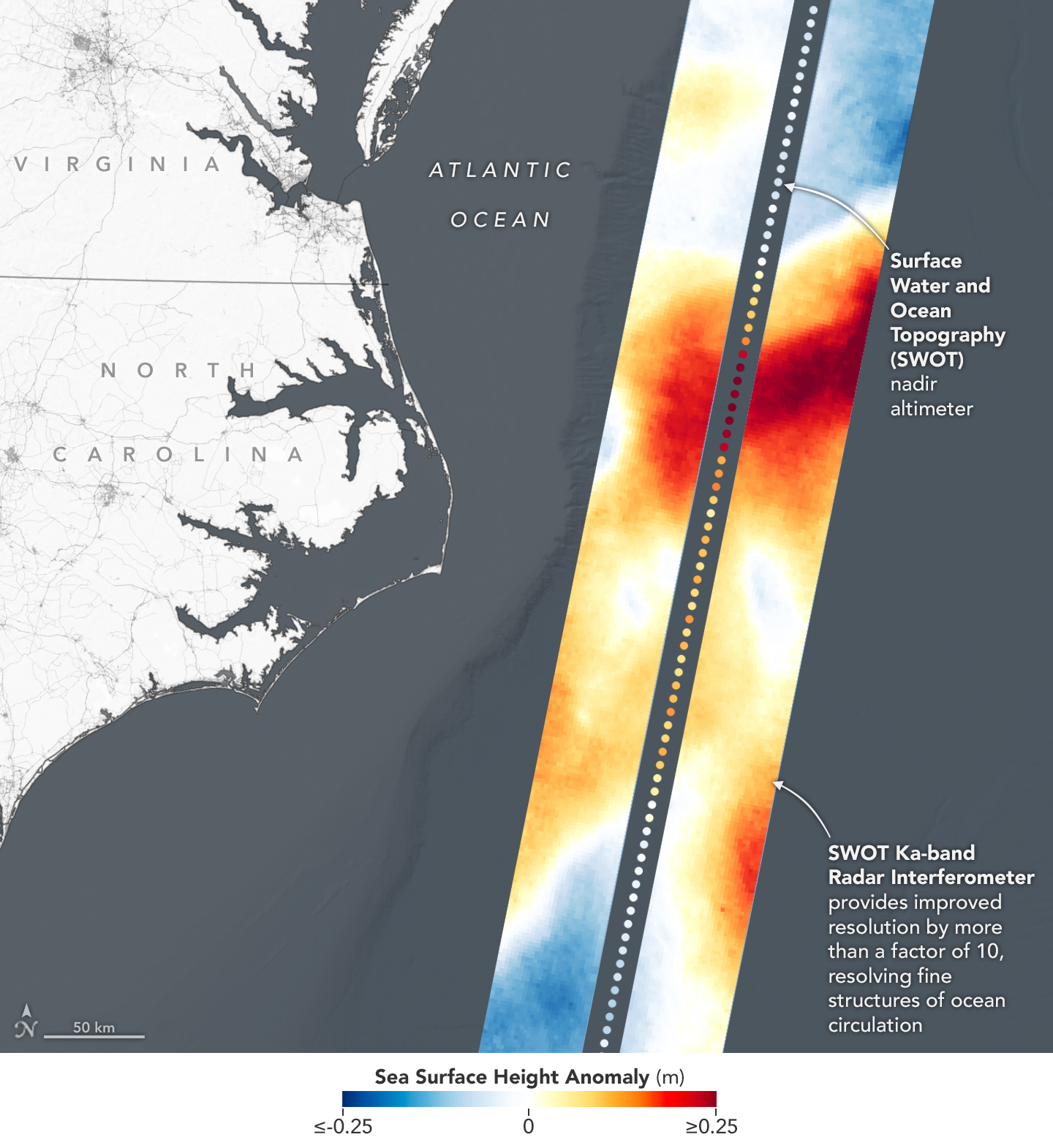 SWOT raster data by NASA