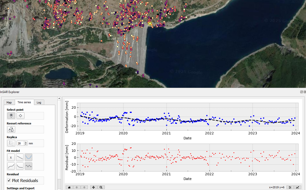 InSAR Explorer - Model Fitting