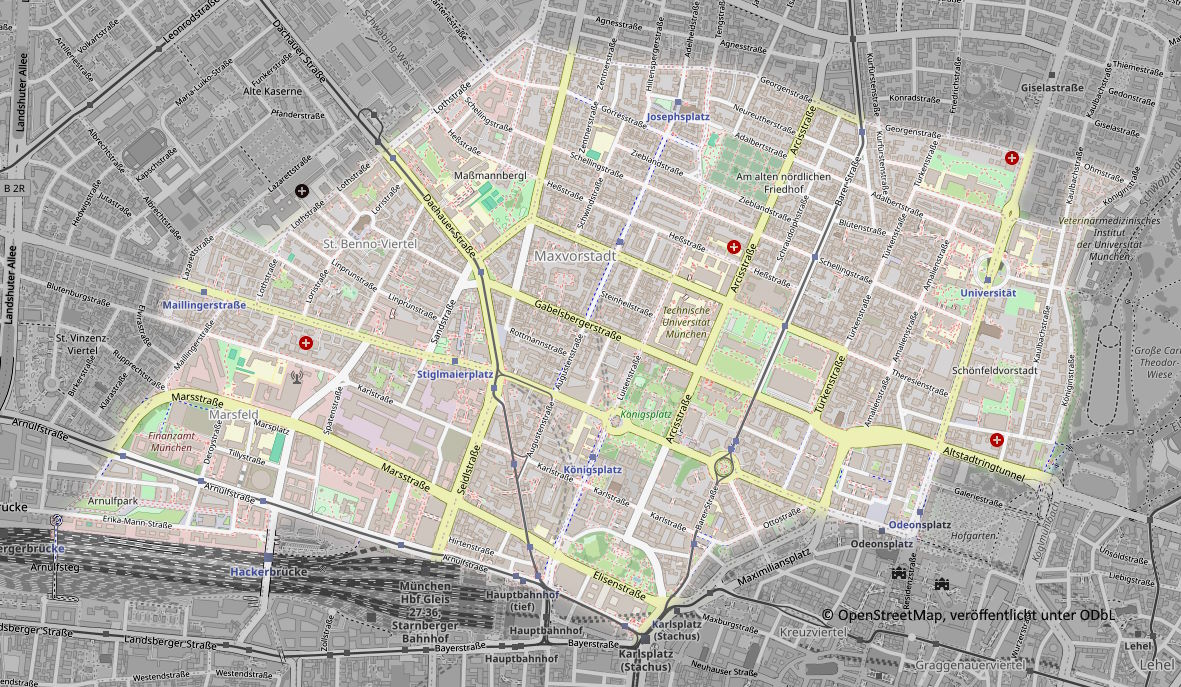 Maxvorstadt District Map