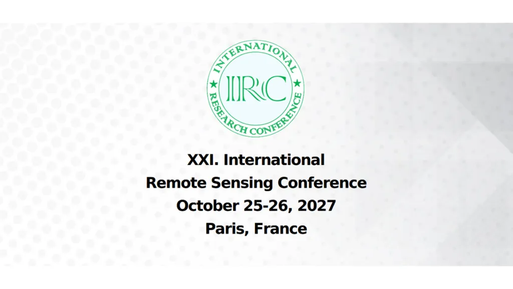 International Conference on Remote Sensing (ICRS) 2027