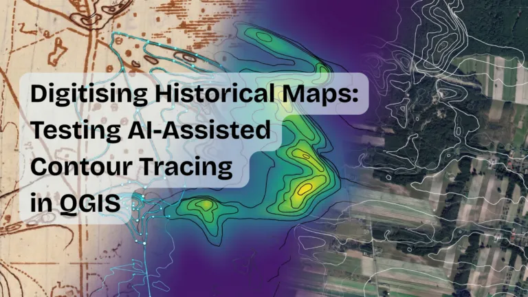 Digitising Historical Maps: Testing AI-Assisted Contour Tracing in QGIS
